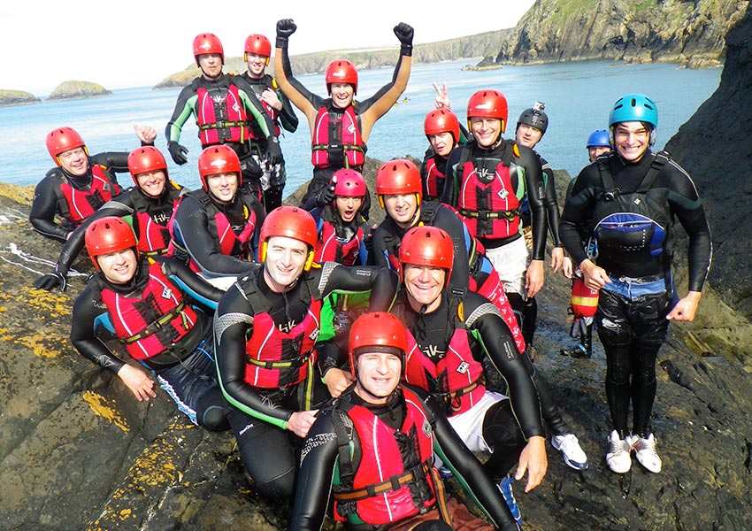 Corporate management training, team building, away days, adventure events in Pembrokeshire Wales