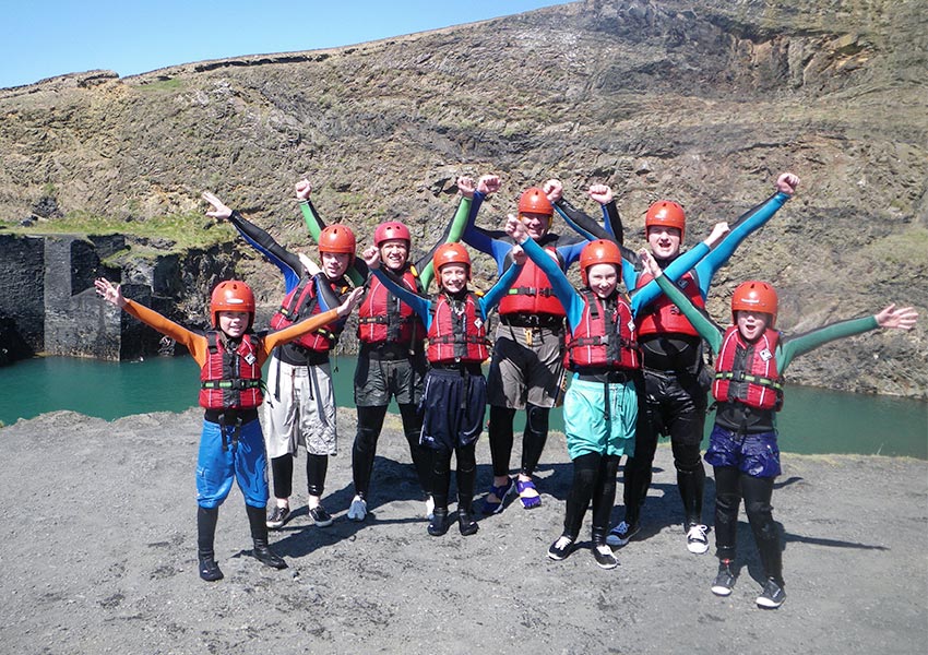 Pembrokeshire - the home of Coasteering, a superb family activity day out in Wales