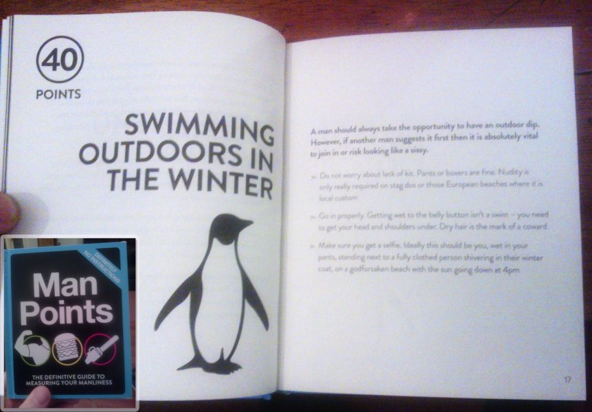 Man Points - Swimming Outdoors in the Winter
